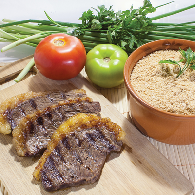 Churrasco com Farofa