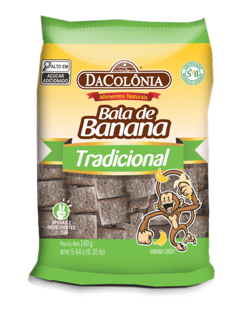 Bala de Banana Tradicional da Colônia
