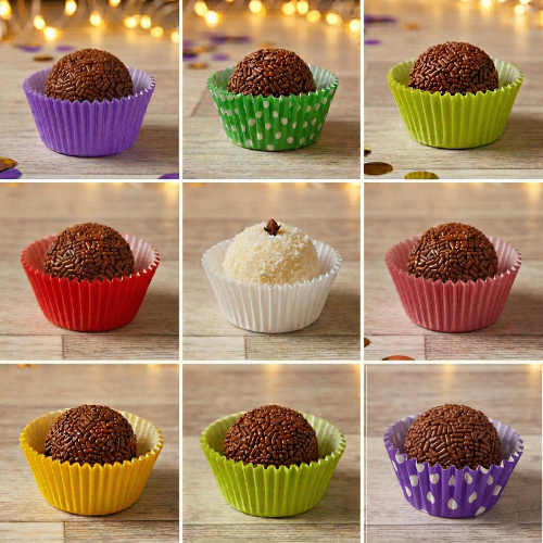Forma e papel para Brigadeiro