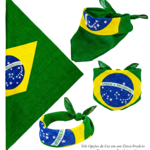 Bandana do Brasil em 100% algodão