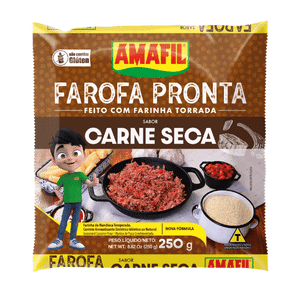 Farofa Sabor Carne Seca Amafil